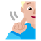 Deaf Man- Medium-Light Skin Tone emoji on Microsoft